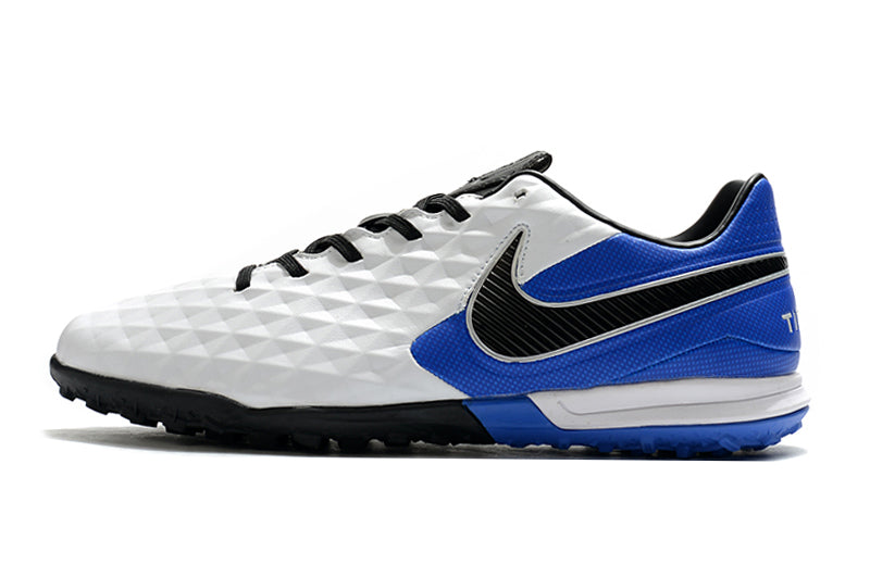 Chuteira Nike Tiempo Legend 8 Society Pro Branco/Azul