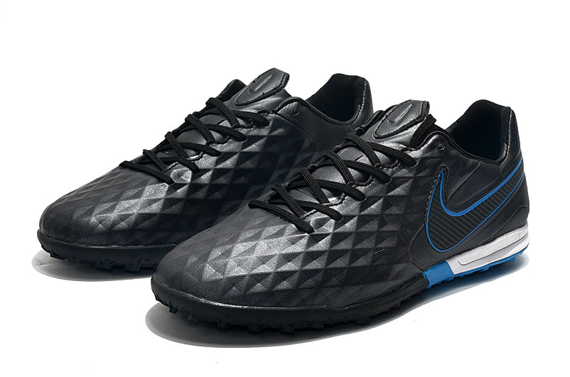 Chuteira Nike Tiempo Legend 8 Society Pro Preto/Azul