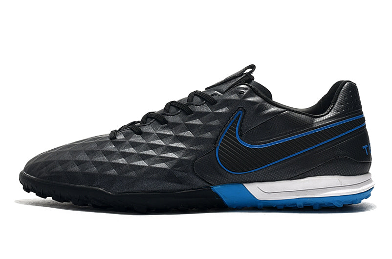 Chuteira Nike Tiempo Legend 8 Society Pro Preto/Azul