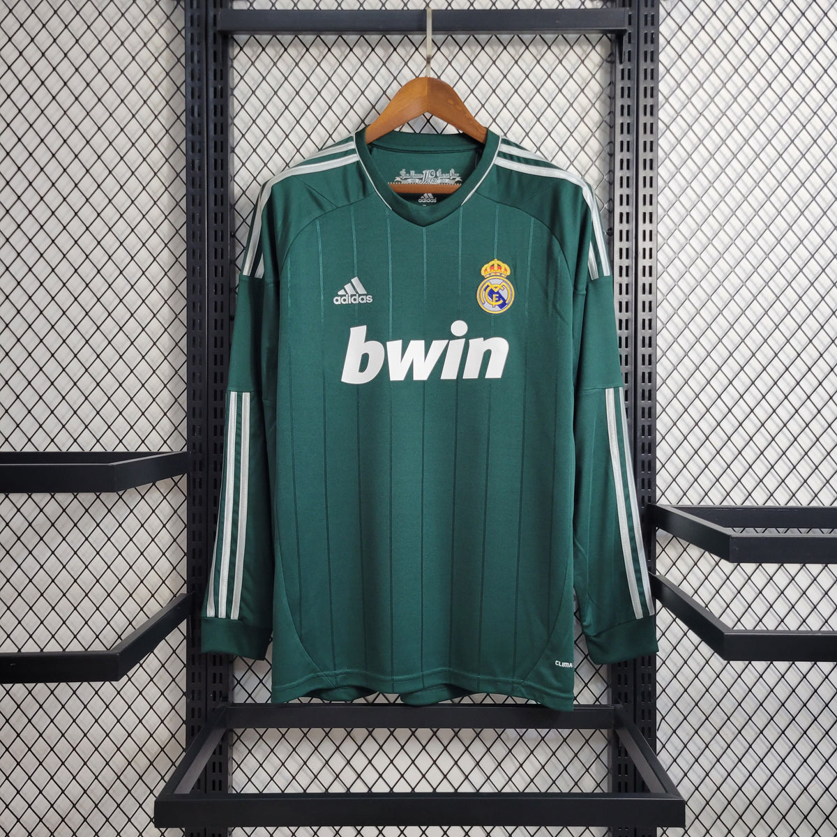 Camisa Manga Longa Real Madrid Third 2012/13 - Adidas Retrô Masculina - Verde