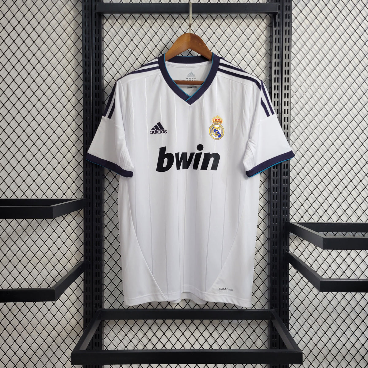 Camisa Real Madrid Home 2012/13 - Adidas Retrô Masculina - Branca/Azul