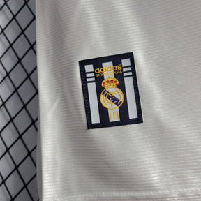 Camisa Real Madrid Home 2000 - Adidas Retrô Masculina - Branca/Azul