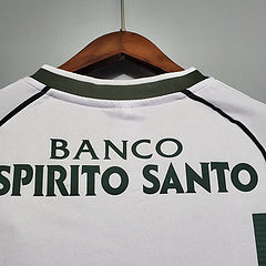 Camisa Sporting 2001/02 - Reebok Retrô Masculina - Branca/Verde