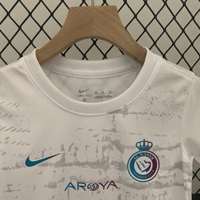 Kit Infantil Al-Nassr Third 2023/24 - Nike Torcedor - Branca