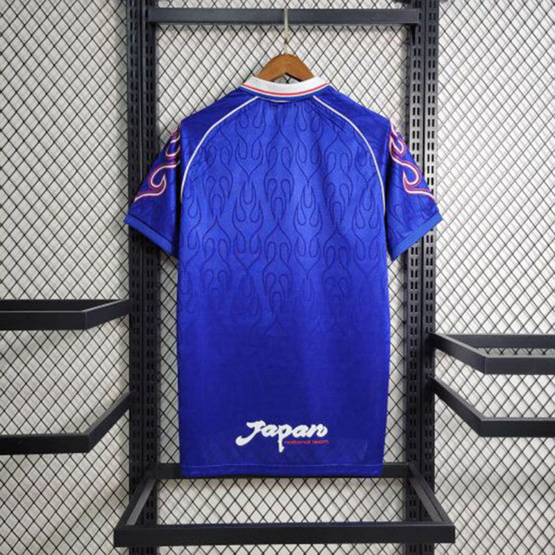 Camisa Seleção Japão Home 1998/99 - Asics Retrô Masculina - Azul/Branca