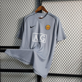 Camisa Manchester United Goleiro 2007/08 - Nike Retrô Masculina - Cinza