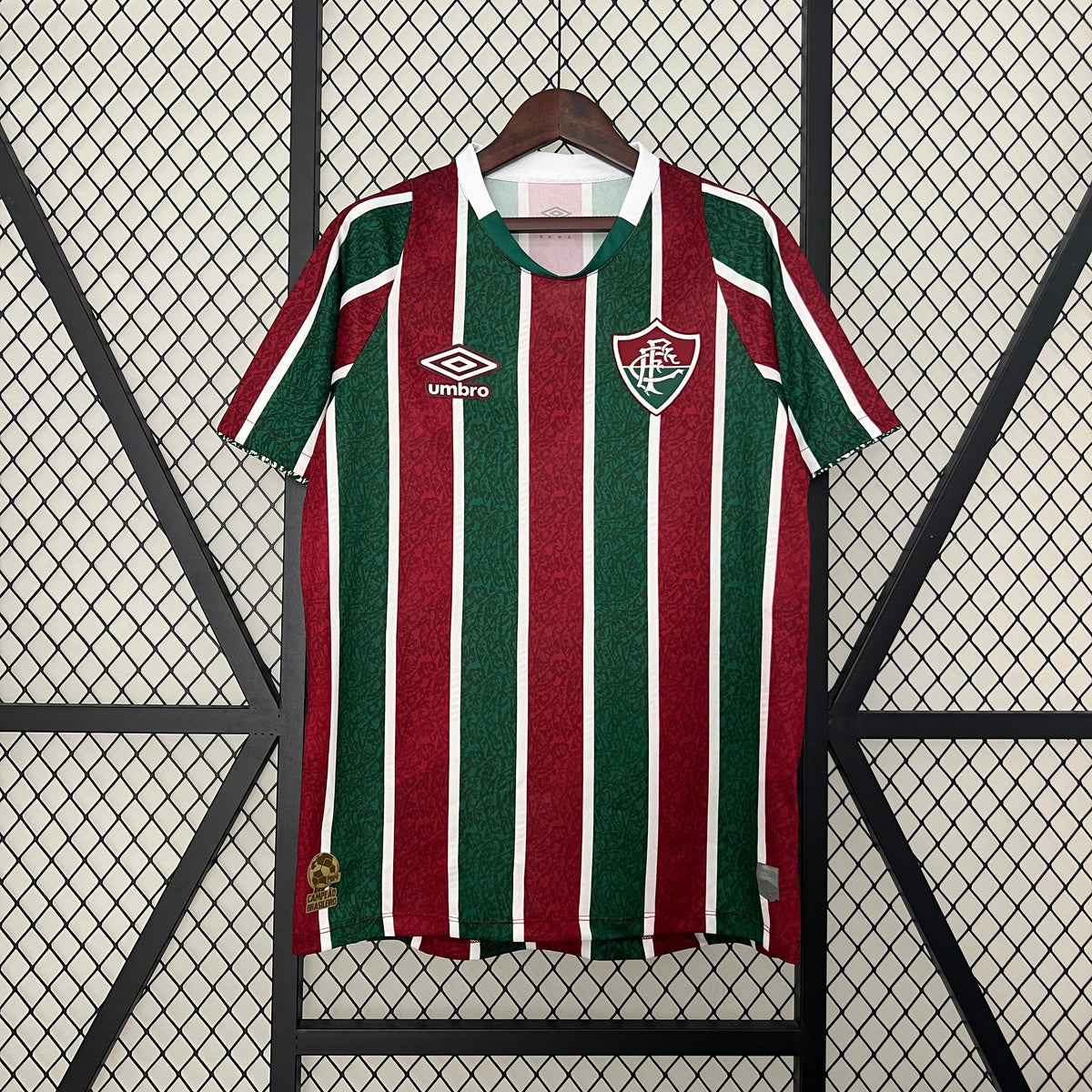 Camisa Fluminense Home 2024/25 - Umbro Torcedor Masculina - Verde/Vermelha