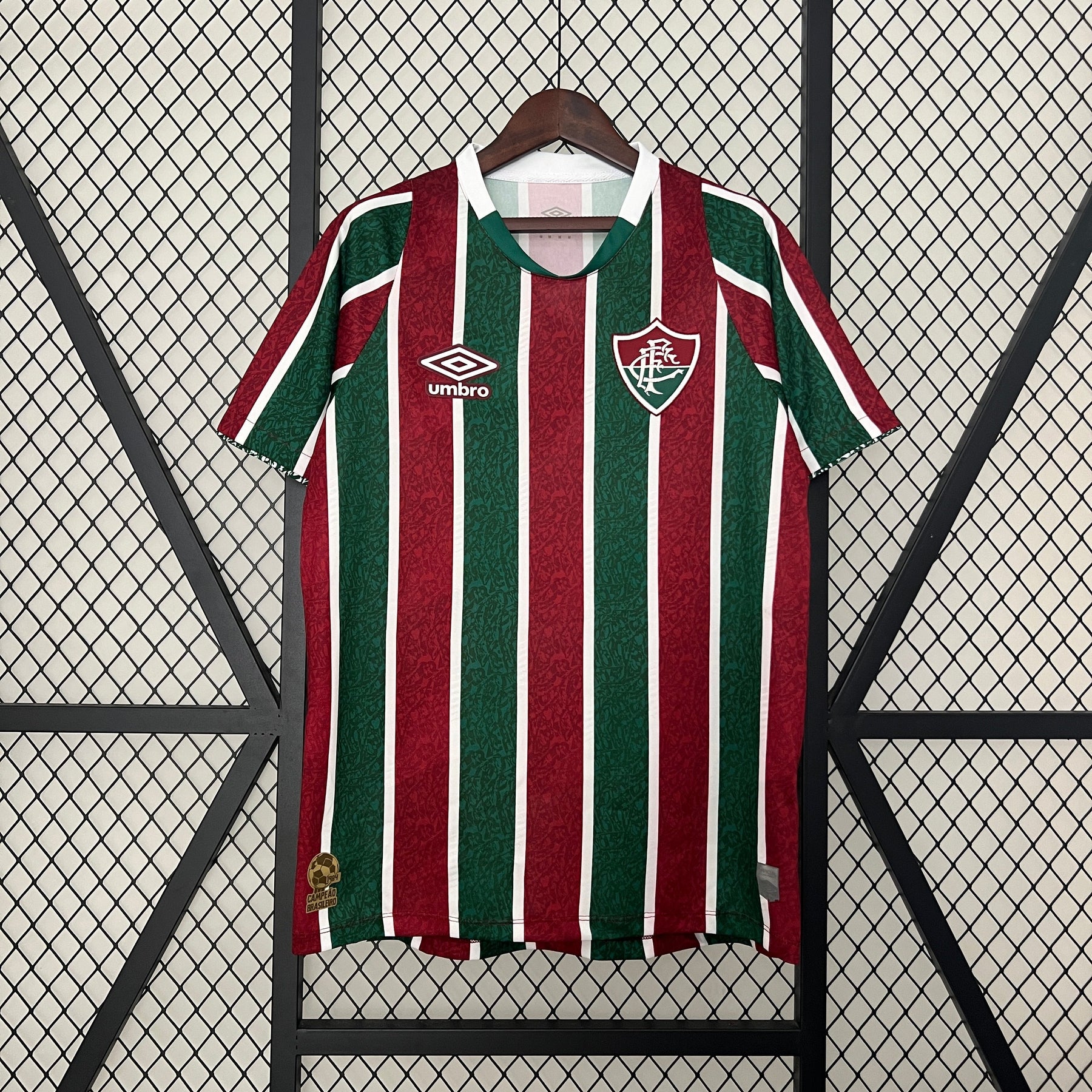 Camisa Fluminense Home 2024/25 - Umbro Torcedor Masculina - Verde/Vermelha