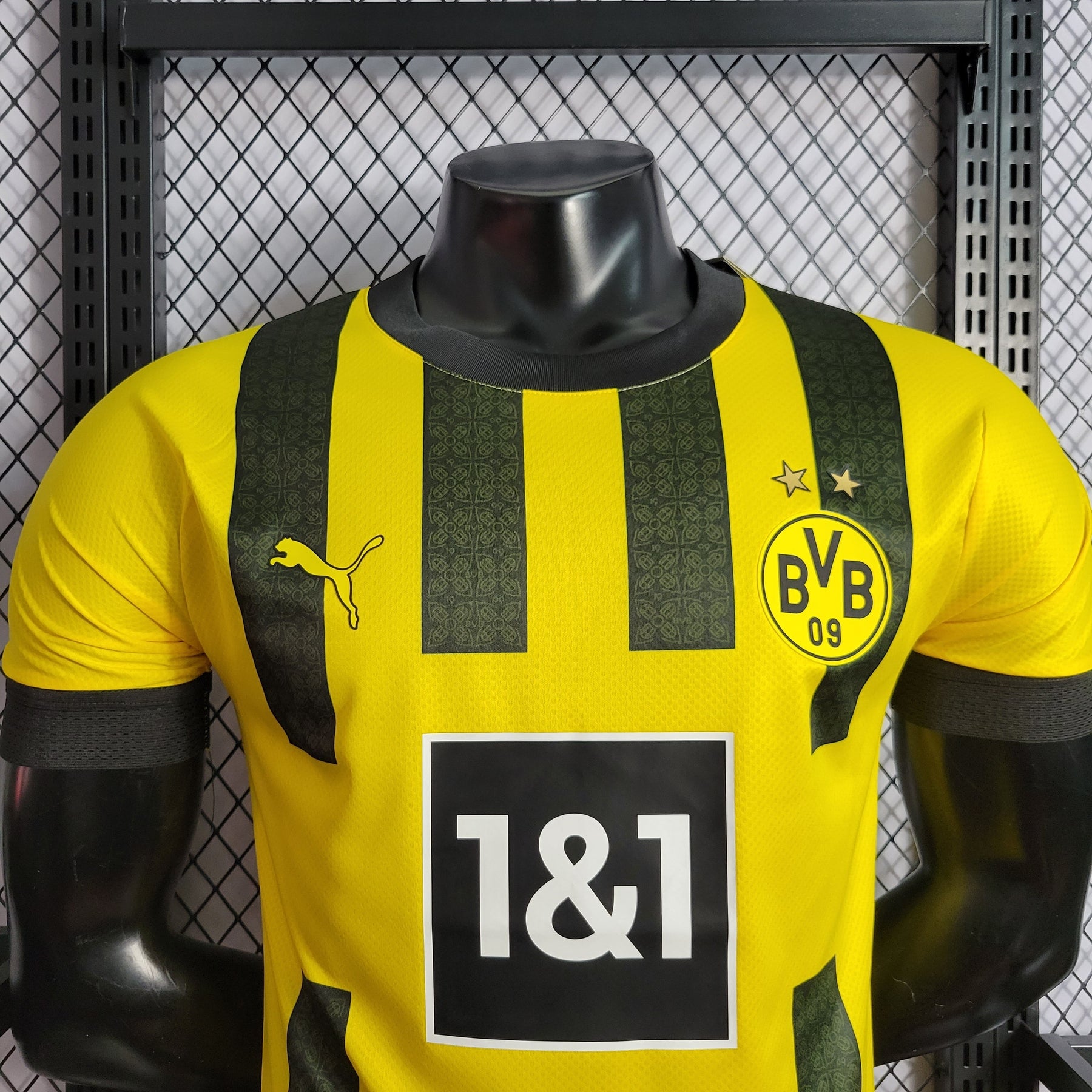 Camisa Borussia Dortmund Home 2022/23 - Puma Jogador Masculina - Amarela/Preta