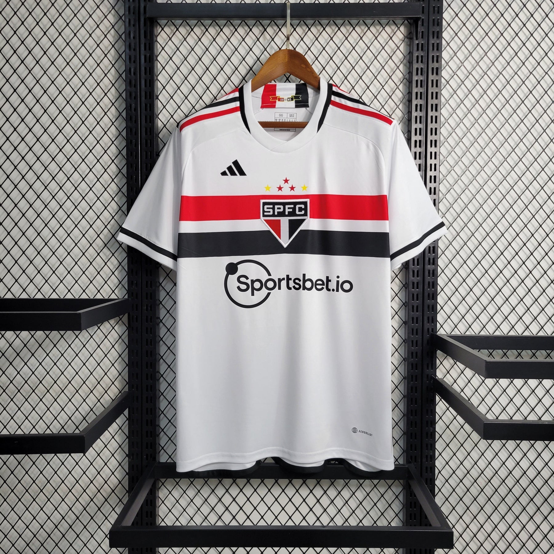 Camisa São Paulo Home 2023/24 - Adidas Torcedor Masculina - Branca/Vermelha