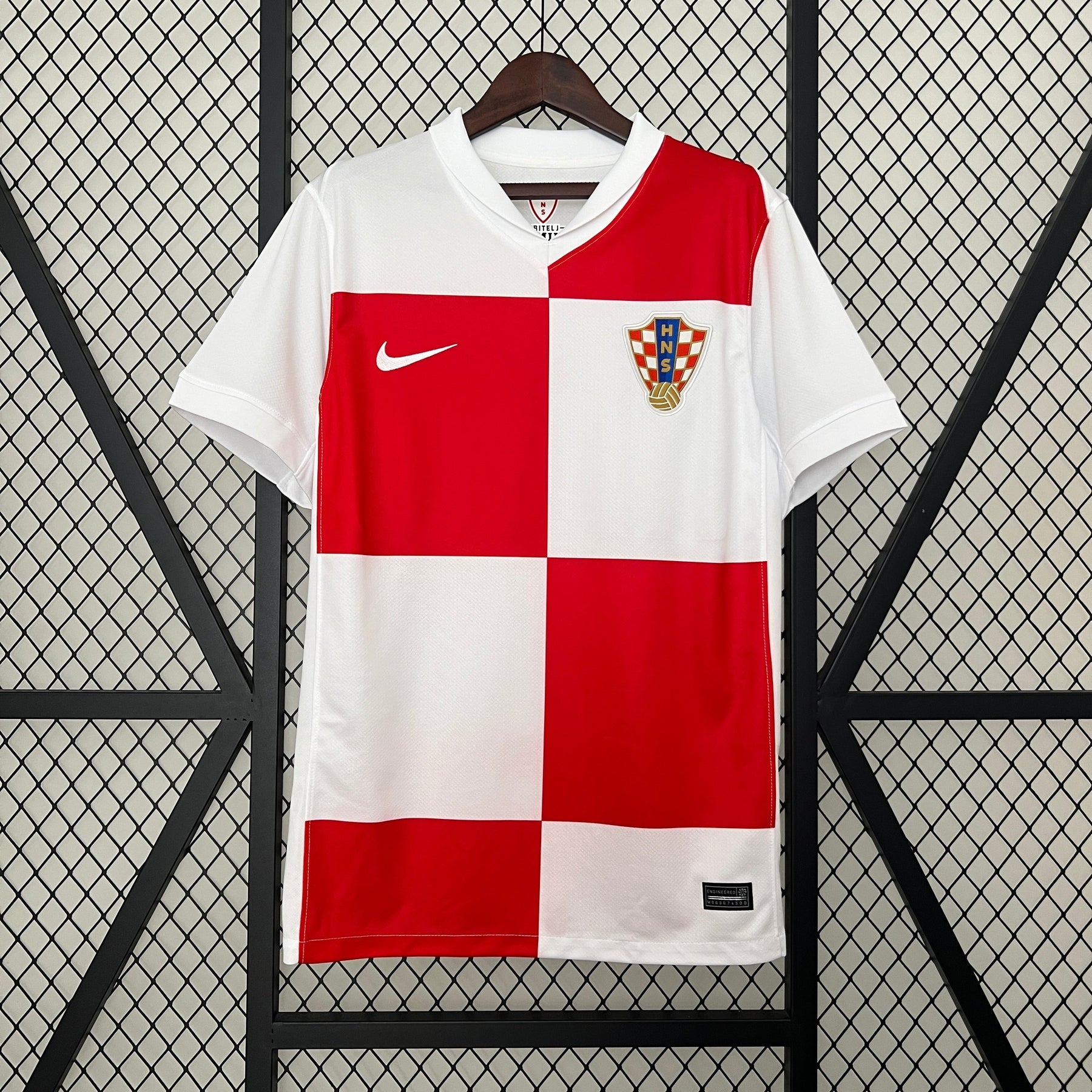 Camisa Seleção Croácia Home 2024/25 - Nike Torcedor Masculina - Branca/Vermelha