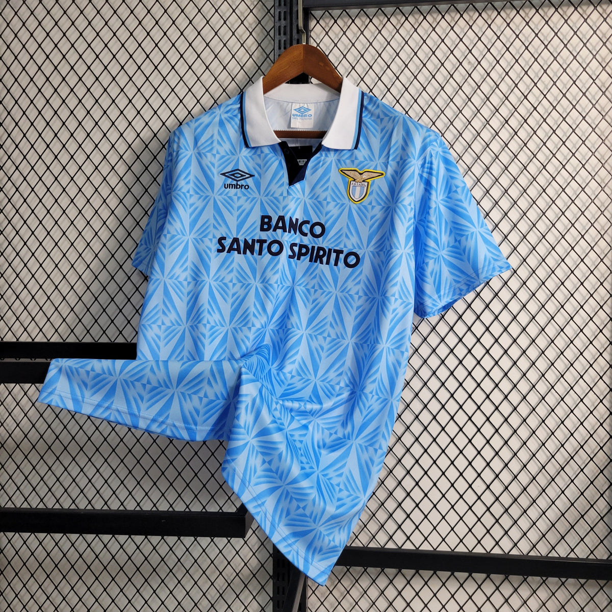 Camisa Lazio Home 1991 - Umbro Retrô Masculina - Azul