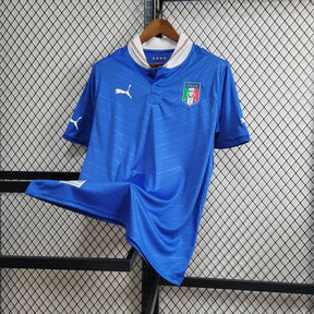 Camisa Seleção Itália Home 2012/13 - Puma Retrô Masculina - Azul/Branca