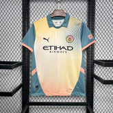 Camisa Manchester City Edição Especial 2024/25 - Puma Torcedor Masculina - Bege/Azul