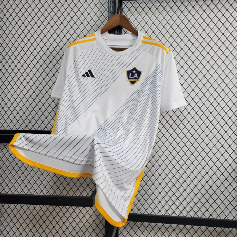 Camisa Los Angeles Galaxy Home 2024/25 - Adidas Torcedor Masculina - Branca/Azul