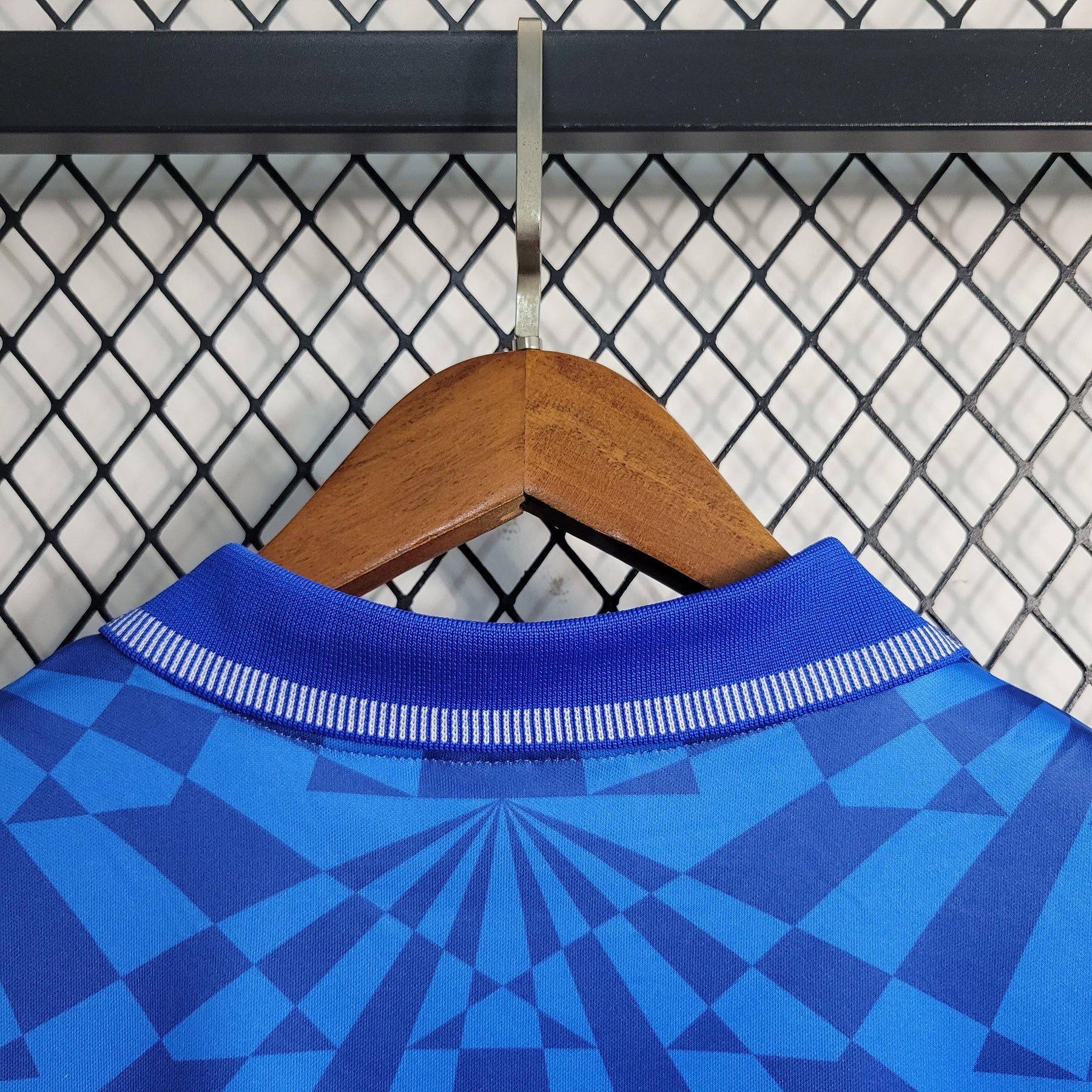 Camisa Napoli Home 1991/93 - Umbro Retrô Masculina - Azul/Branca