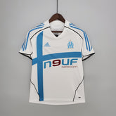 Camisa Olympique de Marseille Home 2005/06 - Adidas Retrô Masculina - Branca/Azul