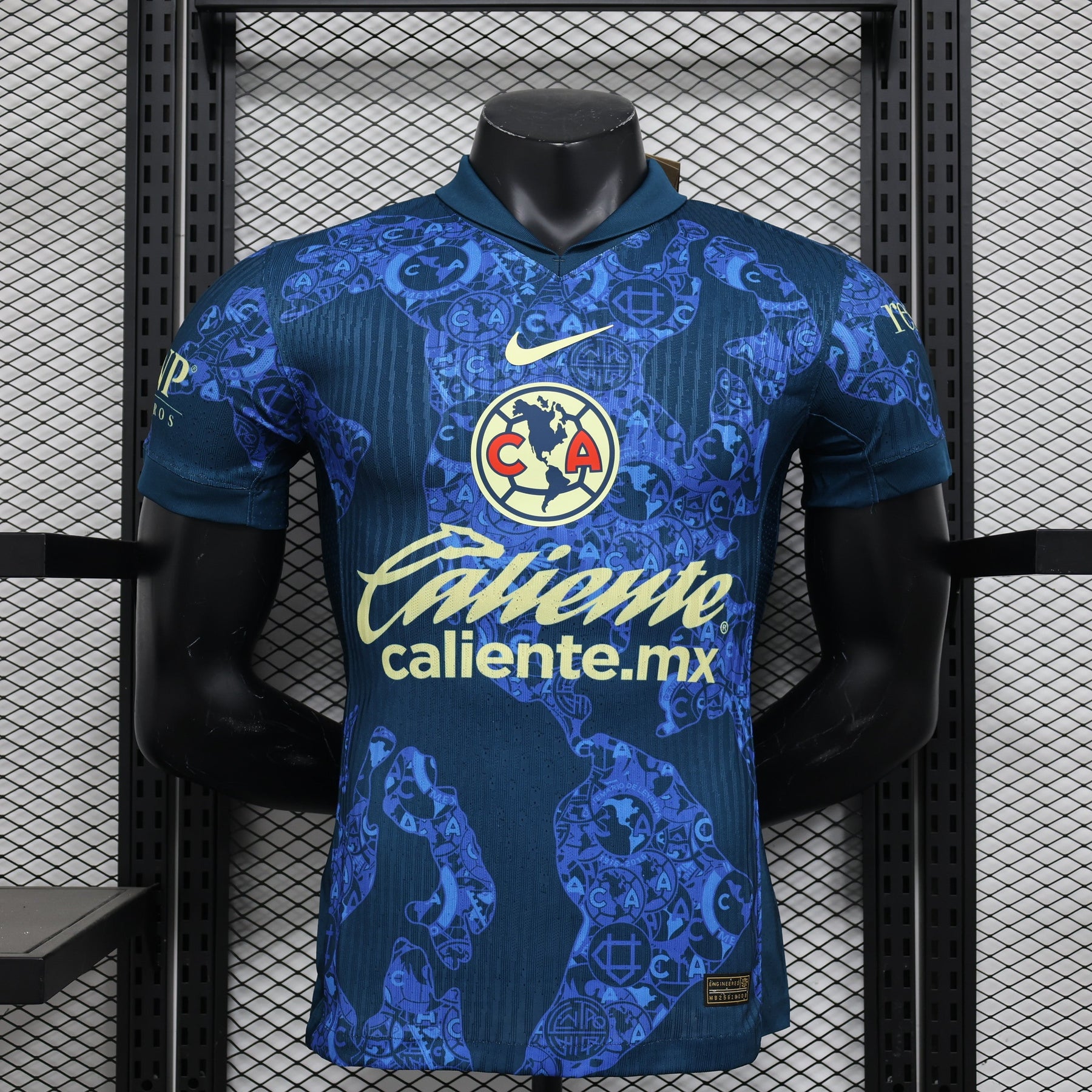 Camisa América Away 2024/25 - Nike Jogador Masculina - Azul/Amarela