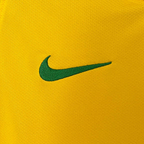 Camisa Seleção Brasil Home 2010 - Nike Retrô Masculina - Amarela/Verde