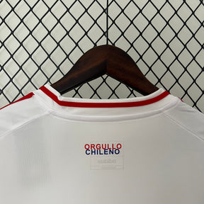 Camisa Seleção Chile Away 2024/25 - Adidas Torcedor Masculina - Branca/Vermelha