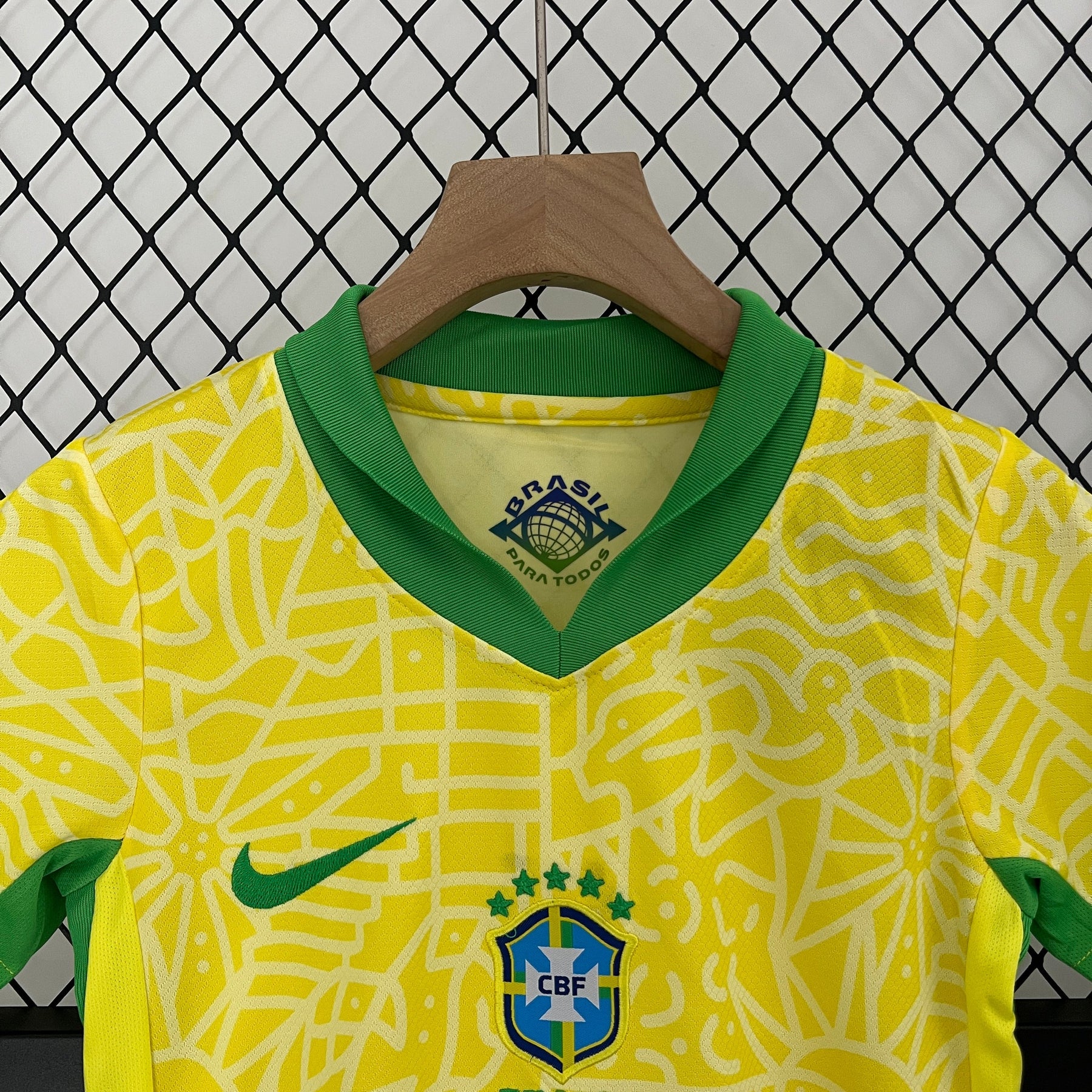 Kit Infantil Seleção Brasil Home 2024/25 - Nike Torcedor - Amarela/Azul