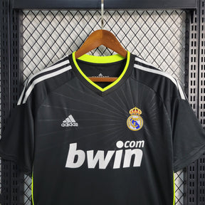 Camisa Real Madrid Away 2010/11 - Adidas Retrô Masculina - Preta/Verde