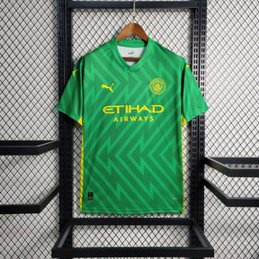 Camisa Manchester City Goleiro 2023/24 - Puma Torcedor Masculina - Verde/Amarela