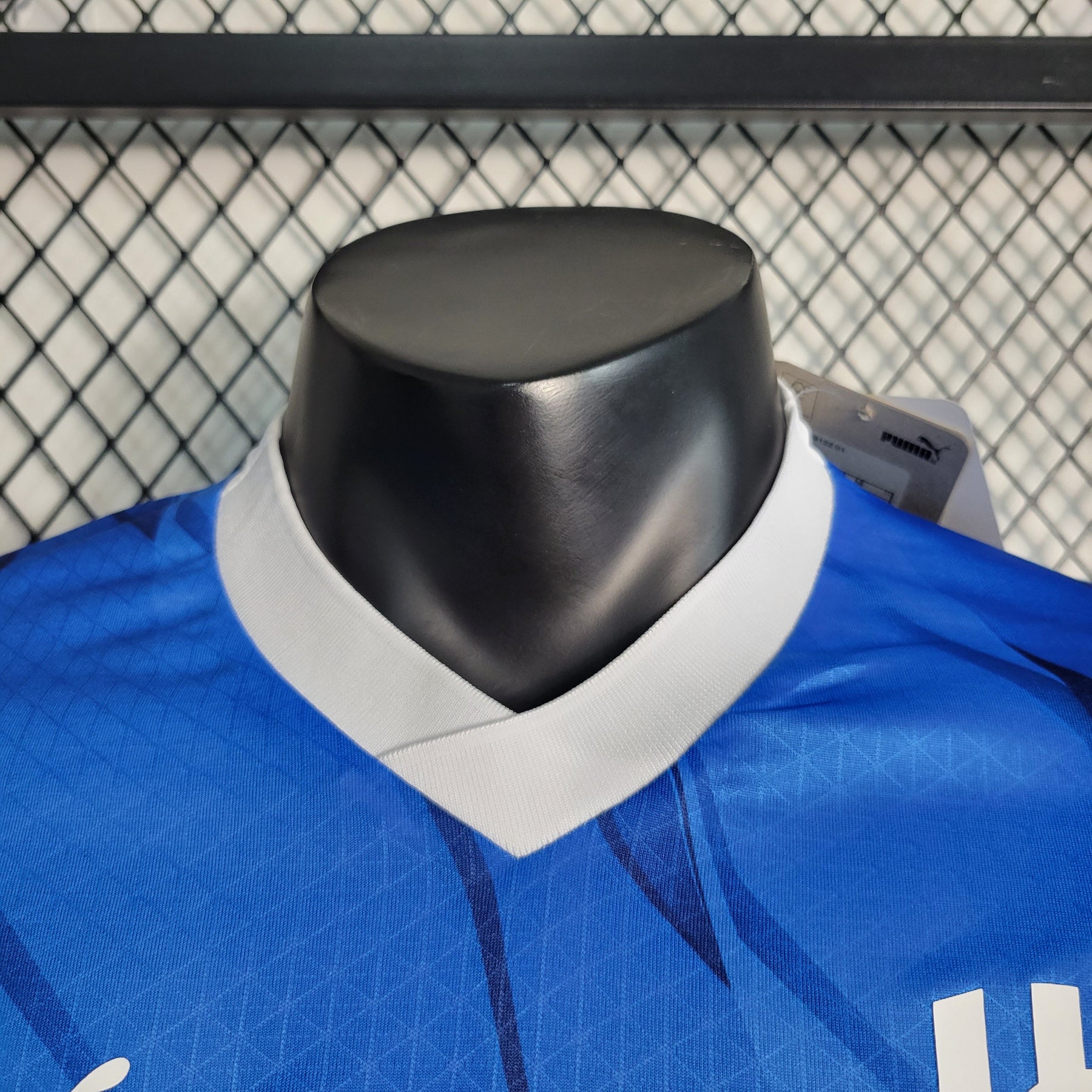 Camisa Al-Hilal Home 2023/24 - Puma Jogador Masculina - Azul/Branca