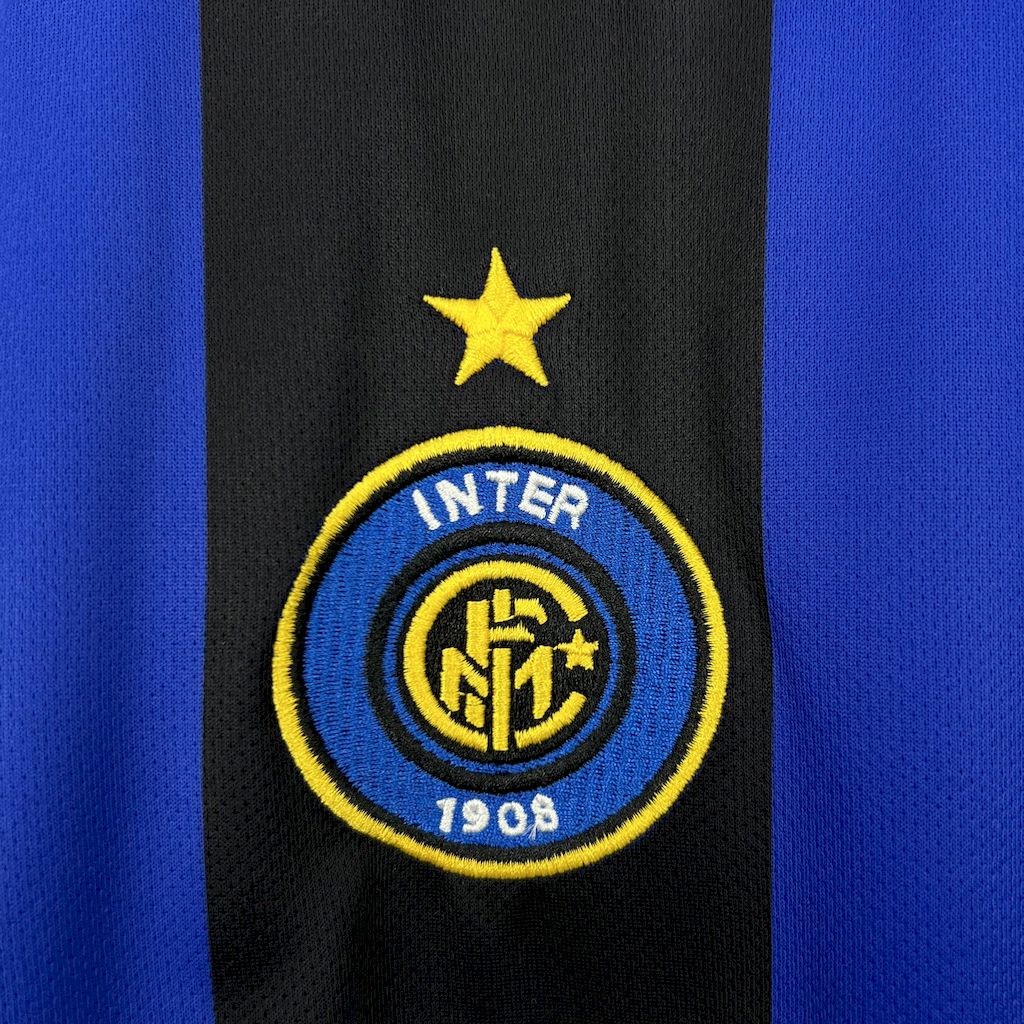 Camisa Inter de Milão Home 2004/05 - Nike Retrô Masculina - Azul/Preta