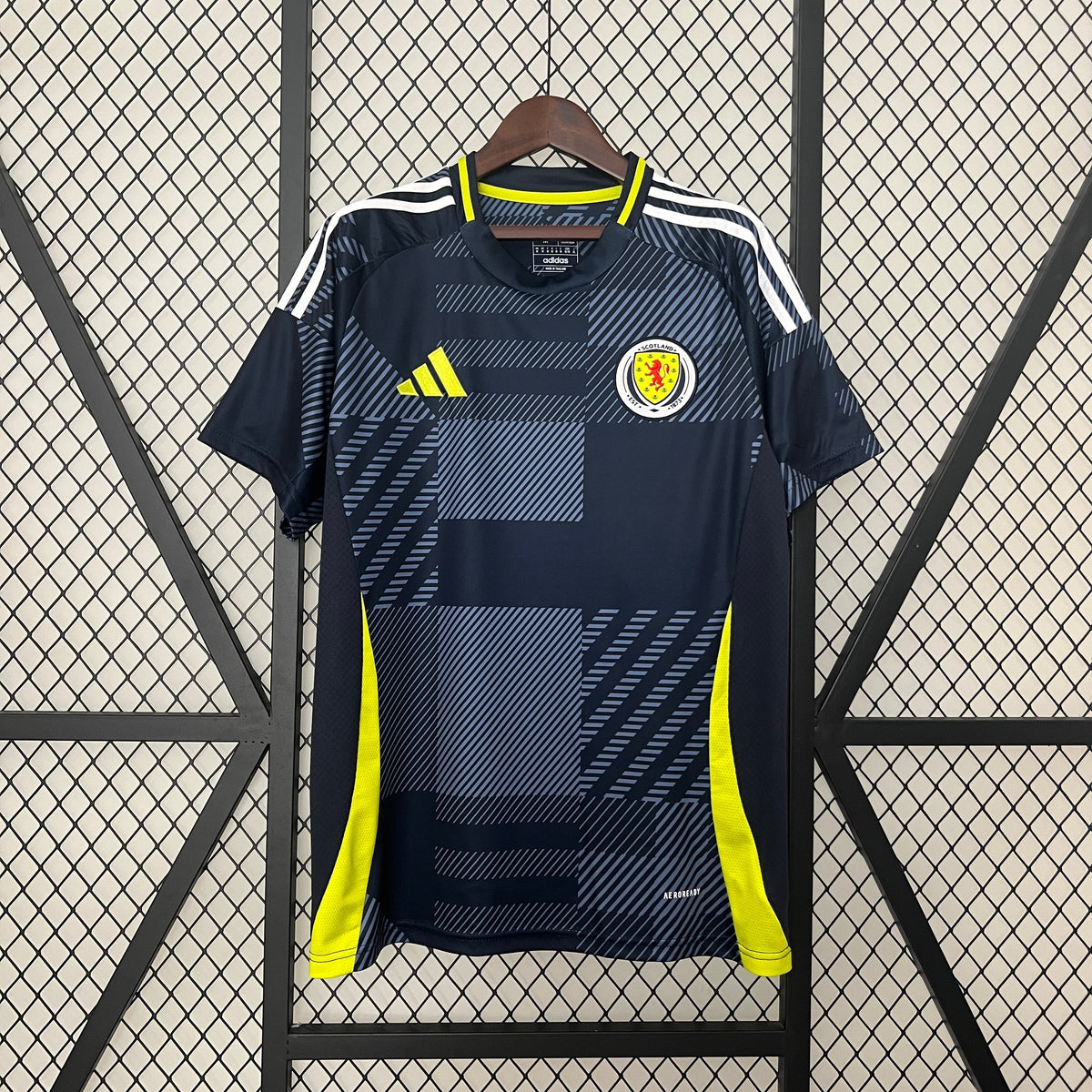 Camisa Seleção Escócia Home 2024/25 - Adidas Torcedor Masculina - Azul/Amarela