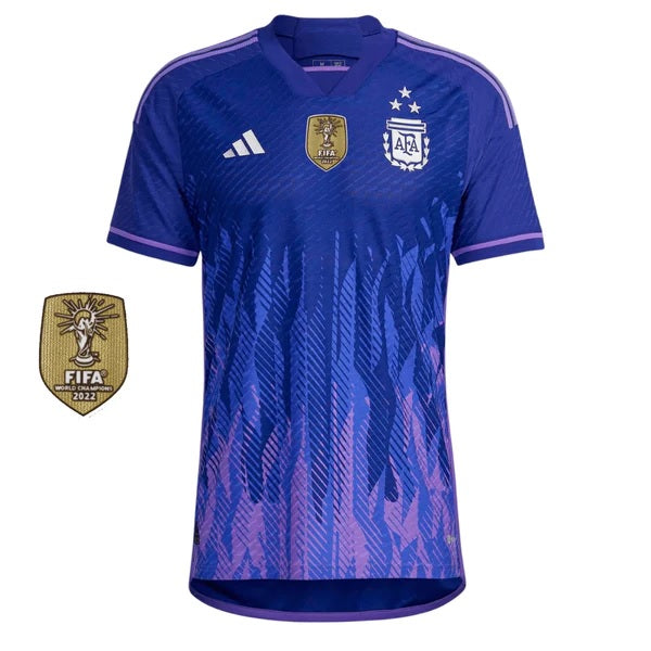 Camisa Argentina II Campeã Copa do Mundo 2022 Roxa