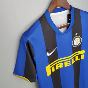 Camisa Inter de Milão Home 2008/09 - Nike Retrô Masculina - Azul/Preta