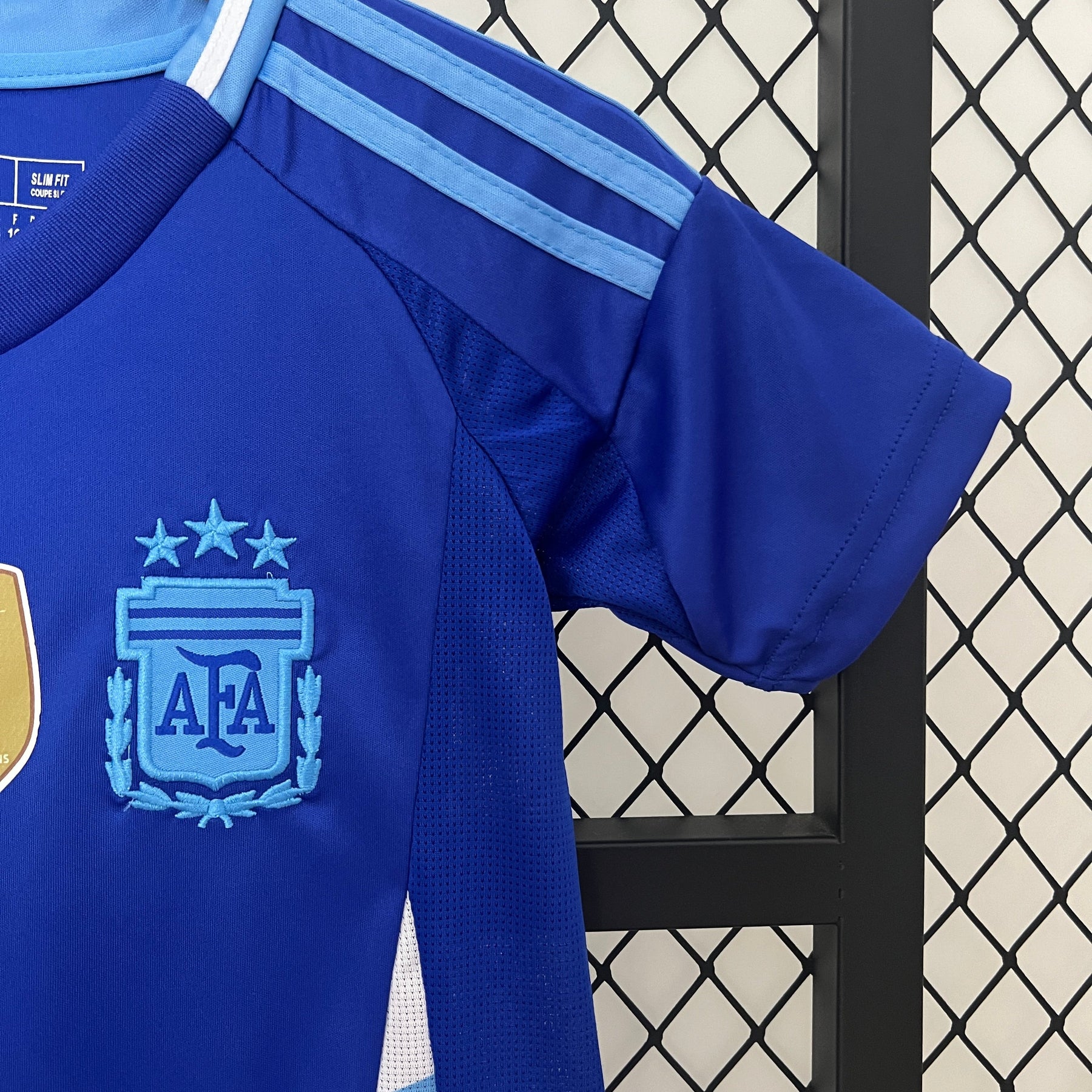 Kit Infantil Seleção Argentina Away 2024/25 - Adidas Torcedor - Azul