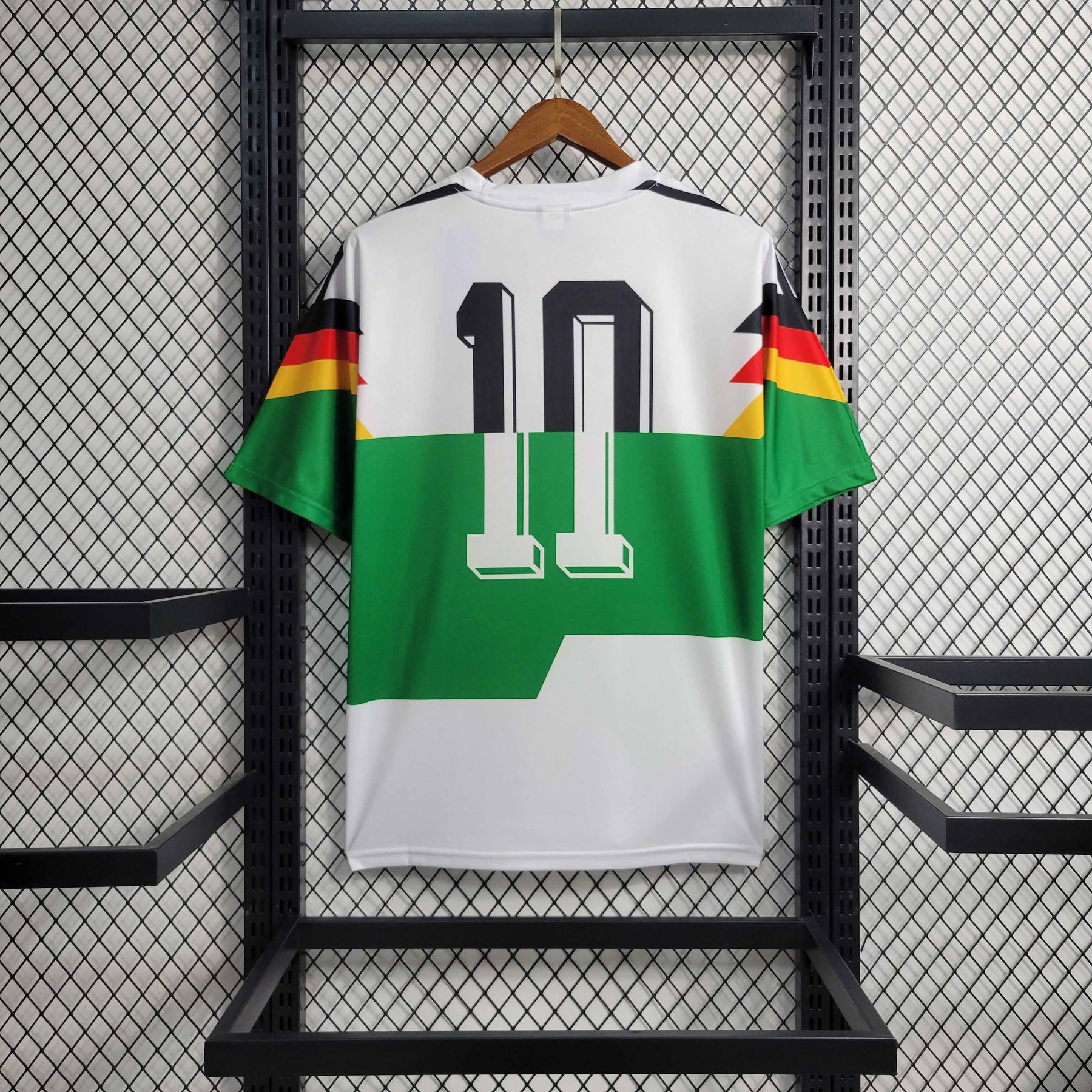 Camisa Seleção Alemanha 1990/91 - Adidas Retrô Masculina - Branca/Verde