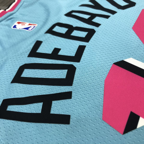 Regata NBA Miami Heat Vice Edition Bam Adebayo Azul