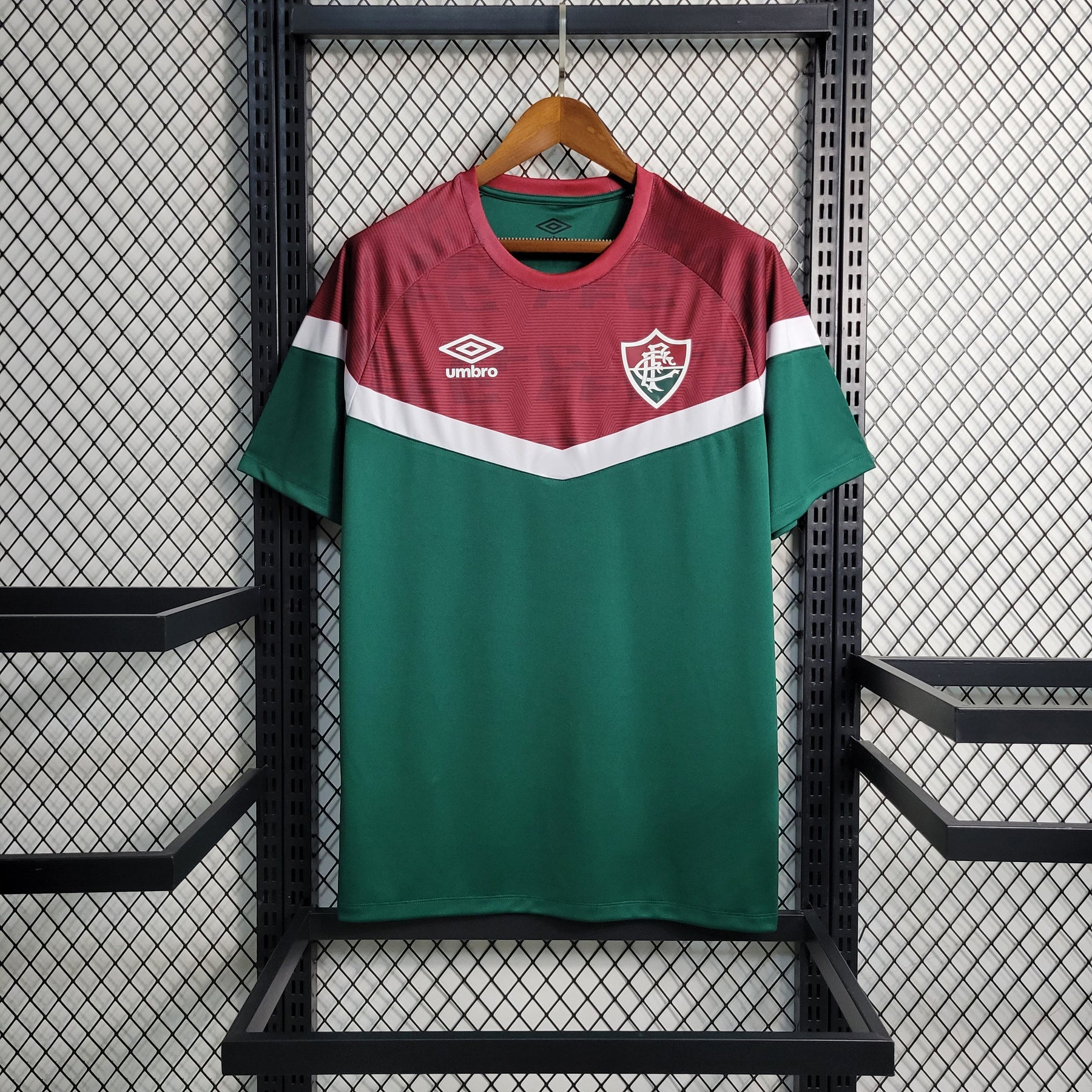 Camisa Fluminense Treino 2023/24 - Umbro Torcedor Masculina - Verde/Bordo