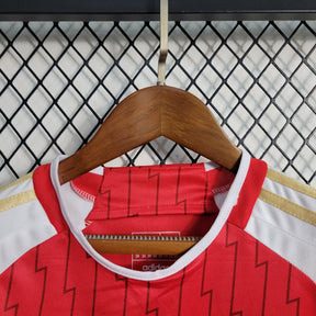 Kit Infantil Arsenal Home 2023/24 - Adidas Torcedor - Vermelha/Branca