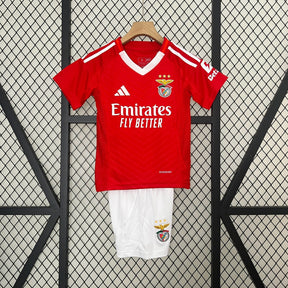 Kit Infantil Benfica Home 2024/25 - Adidas Torcedor - Vermelha/Branca