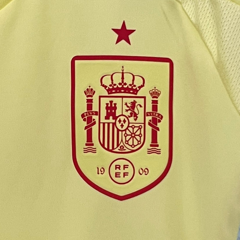 Camisa Seleção Espanha Away 2024/25 - Adidas Torcedor Masculina - Amarela/Vermelha