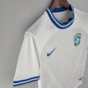 Camisa Seleção Brasil Edição Especial 2022 - Nike Torcedor Masculina - Branca/Azul