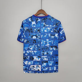 Camisa Seleção Edição Especial Anime Japão 2020/21 - Adidas Torcedor Masculina - Azul