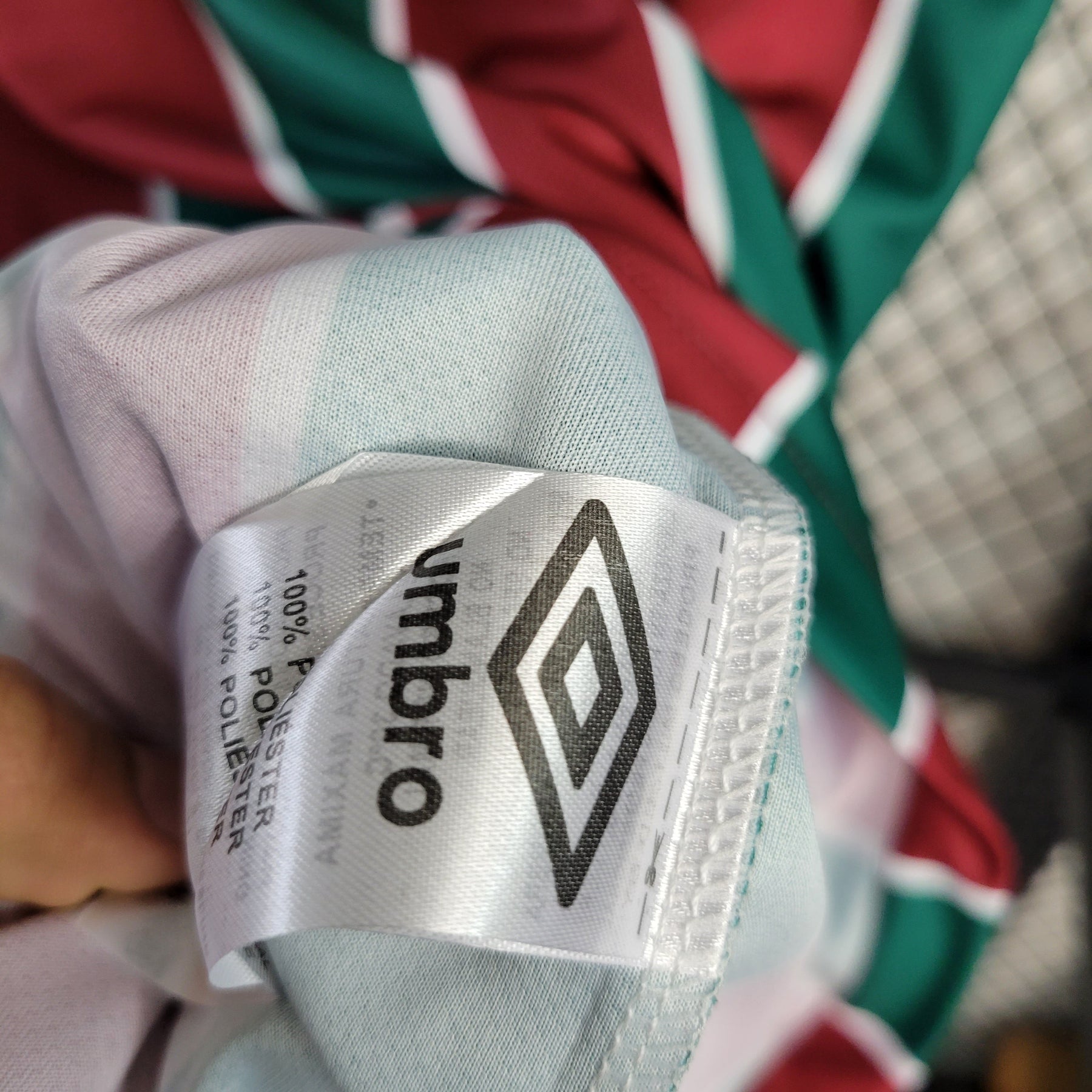 Camisa Fluminense Home 2023/24 - Umbro Torcedor Masculina - Vermelha/Verde