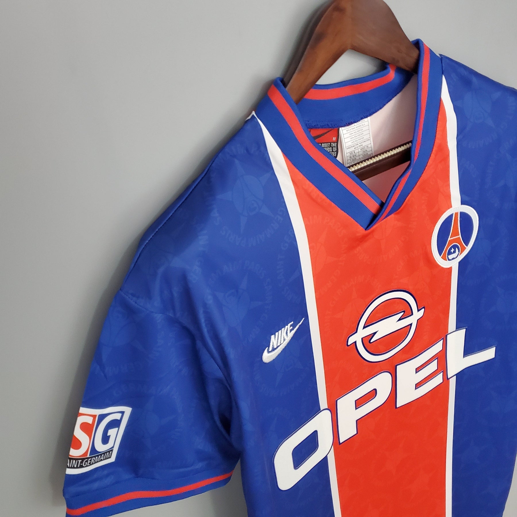 Camisa PSG Home 1995/96 - Nike Retrô Masculina - Azul/Vermelha