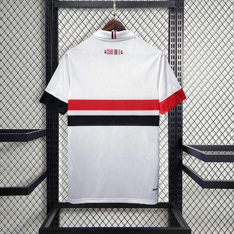 Camisa São Paulo Home  2024/25 - New Balace Torcedor Masculina - Branca/Preta