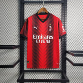 Camisa Milan Home 2023/24 - Puma Torcedor Masculina - Vermelha/Preta