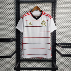 Camisa Flamengo Away 2023/24 - Adidas Torcedor Masculina - Branca/Vermelha