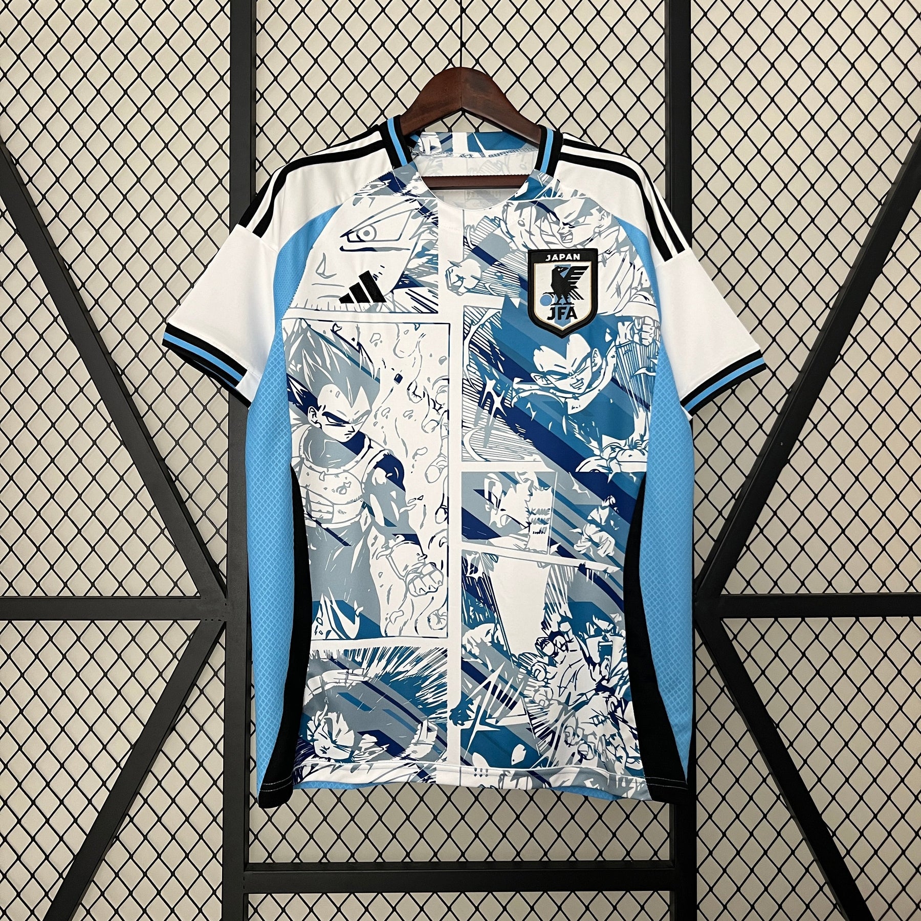 Camisa Seleção Japão Anime 2024/25 - Adidas Torcedor Masculina - Branca/Azul