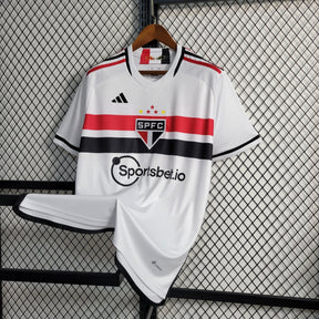 Camisa São Paulo Home 2023/24 - Adidas Torcedor Masculina - Branca/Vermelha