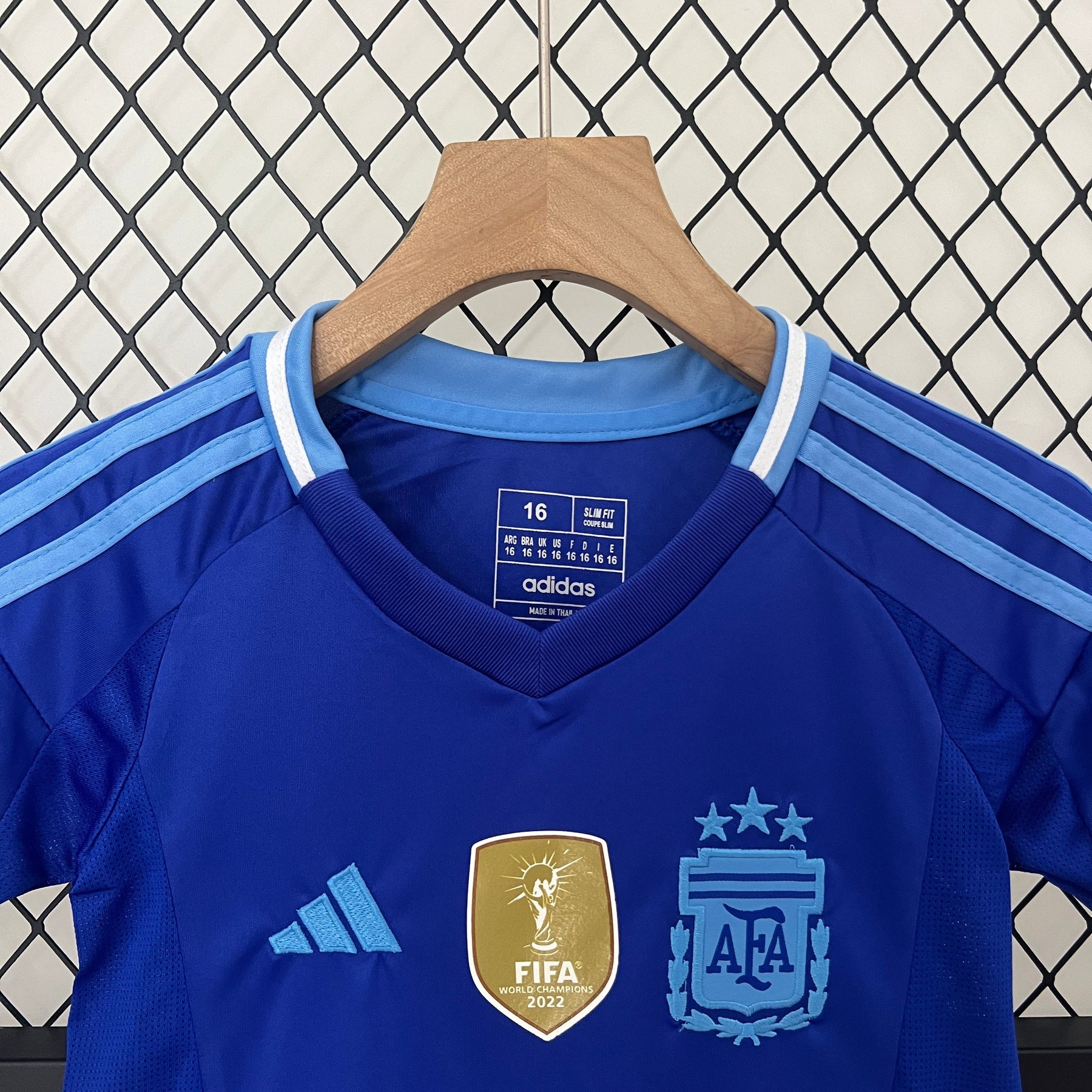 Kit Infantil Seleção Argentina Away 2024/25 - Adidas Torcedor - Azul