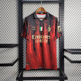 Camisa Milan 2023/24 - Puma Torcedor Masculina - Vermelha/Preta